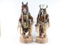 Lot of 2 Navajo Kachina Dolls