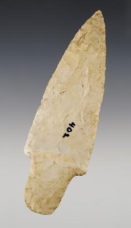 5 3/16" Adena made from Flint Ridge Flint. Found in Hamilton Co., Ohio.