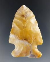 2 1/4" highly colored Flint Ridge Flint Cornernotch found in Crawford Co., Ohio.