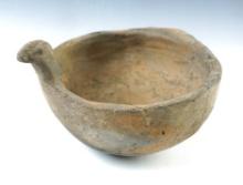 6 3/16" long x 2 1/2" tall Mississippian Avian Effigy Bowl - Pointsett Co. Arkansas.