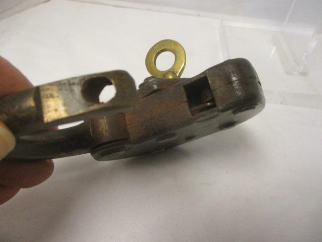 Antique Seaboard Coastline Railroad Pad Lock with Key