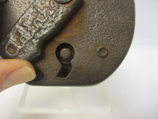 Antique Seaboard Coastline Railroad Pad Lock with Key