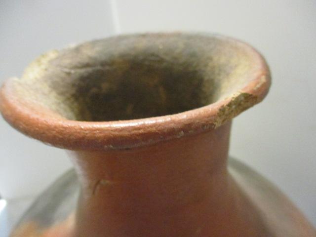 Catawba Style Red Clay Fire Kiln 3 Handle Jug/Vase