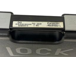 NIB Glock 43 Gen 5 9mm Semi-Automatic Compact Pistol
