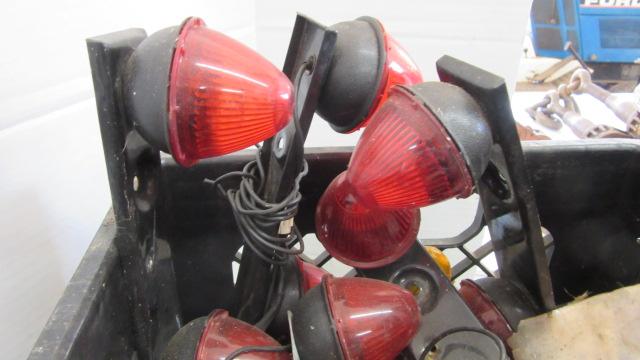 Lot of Trailer Lights and Triangle Flare Kit