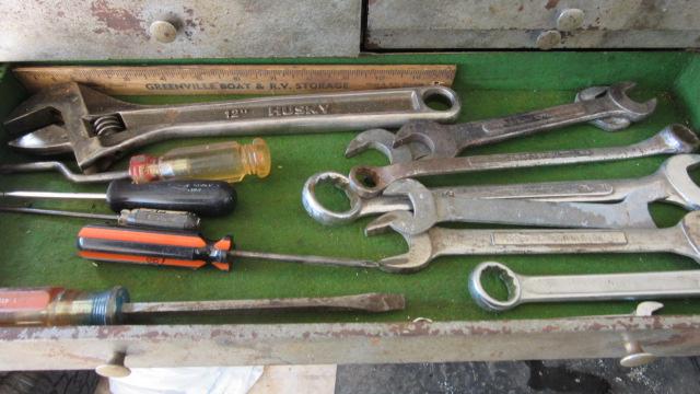 7 Drawer Metal Tool Box with Contents