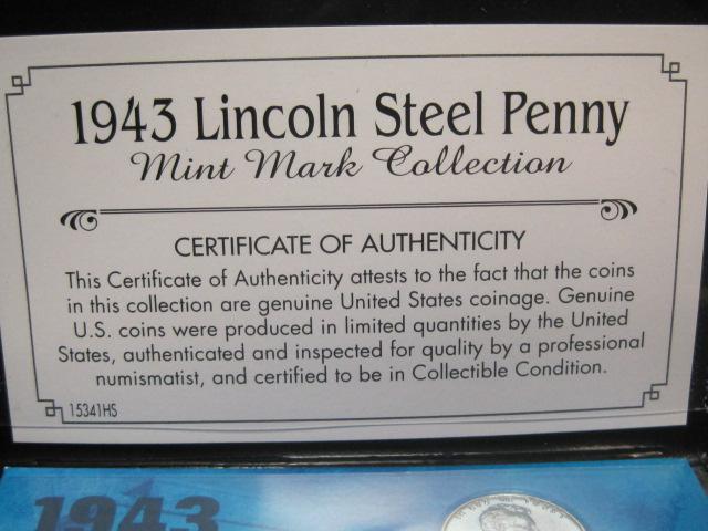 3 Sets of 1943 Steel Pennies