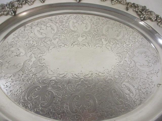 Antique Barbour Silver Co. Silverplated Oval Tray