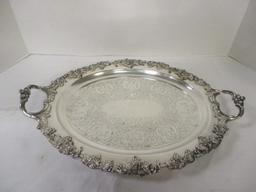 Antique Barbour Silver Co. Silverplated Oval Tray