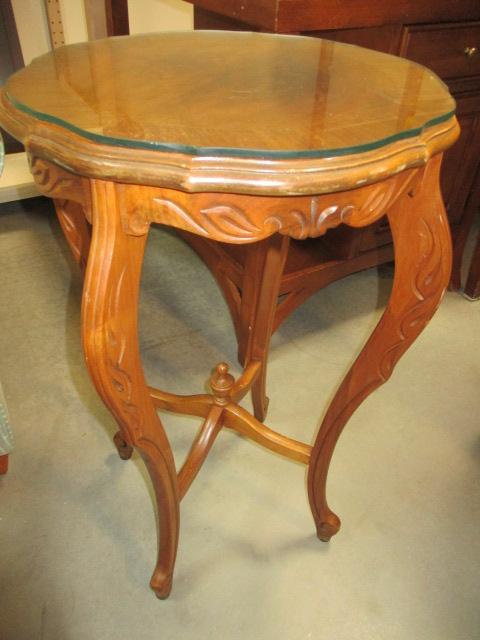 Mahogany? Carved Lamp Table