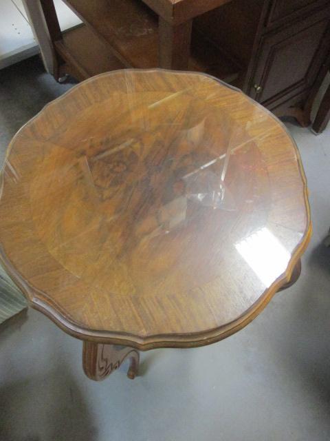 Mahogany? Carved Lamp Table