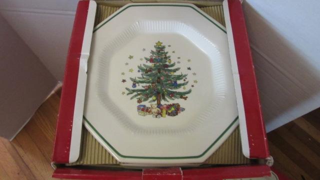 Vintage Nikko Christmastime with Green Hallmark in Original Boxes