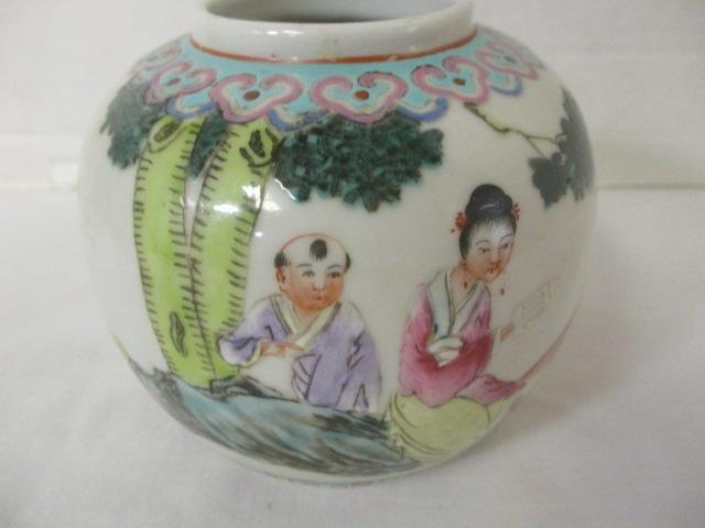 Antique Chinese Famille Verte Ginger Jar - circa 1800