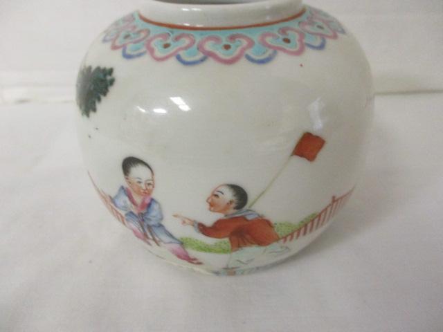 Antique Chinese Famille Verte Ginger Jar - circa 1800