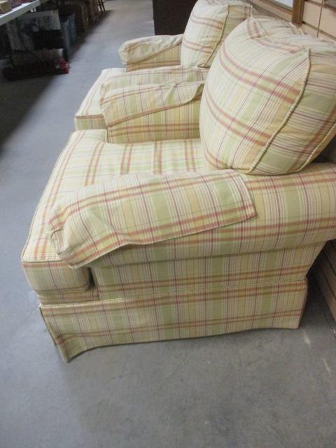 Haverty's (PR) Plaid Upholstered Chairs