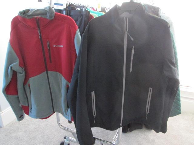 Eddie Bauer and Columbia Men's Like New Weather Resistant Jackets