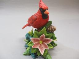 2008 Limited Edition Lenox "Christmas Cardinal" Fine Porcelain Bird Figurine 5"