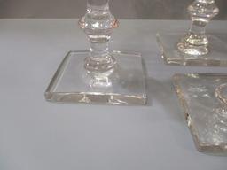 9 Crystal Glasses Signed Hawkes