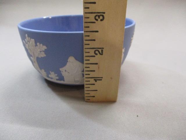 Vintage Wedgwood Blue Jasperware Bowl 5" x 2 1/2"