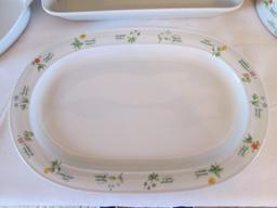 Four Pieces of Anchor Hocking Oven to Table "Floret" Ovenware