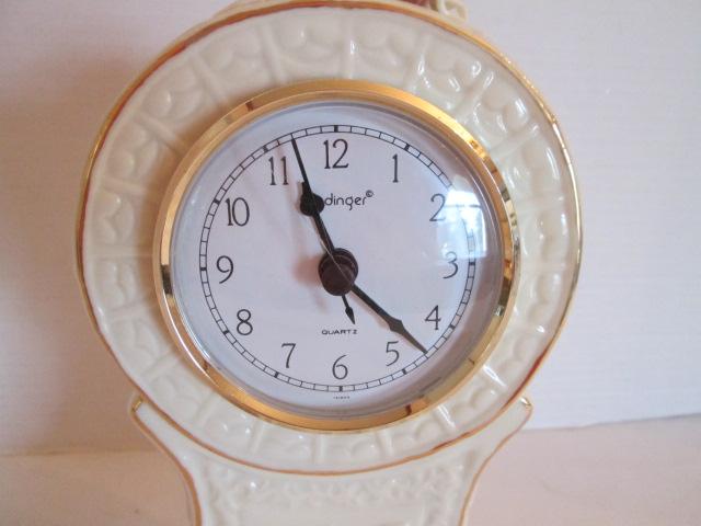 Quartz Godinger Porcelain Table Clock