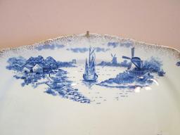 Vintage Delft Porcelain Platter