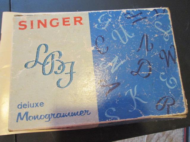 Singer Merritt  9612 Portable Sewing Machine and Singer Deluxe Monogrammer Kit