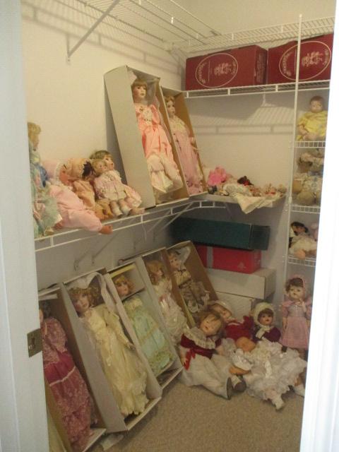 INCREDIBLE Collection of Limited Edition Porcelain Dolls, Doll Accessories, Parts, Stands, etc.