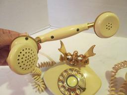 Two Retro Radio Shack "Cutie" Ivory Landline Phones