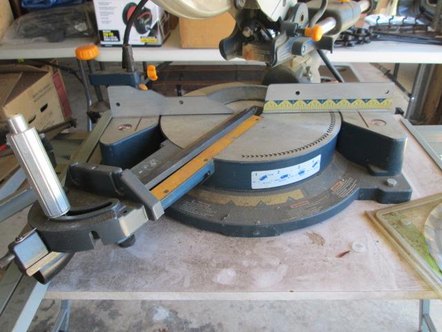 Ryobi 10" Sliding Compound Miter Saw with Laser, Stand and Extra Blade