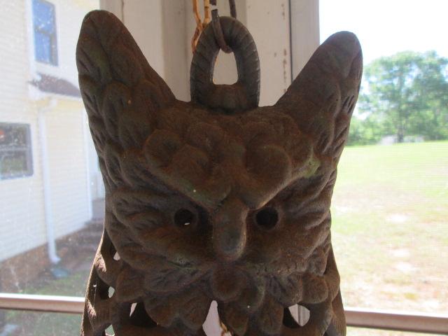 Cast Iron Owl Votive Holder