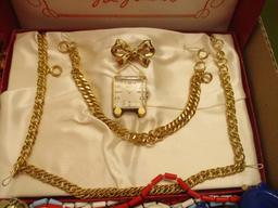 Retro Beaded Necklaces, Belforte Watch Co. Watch Jewelry Set and