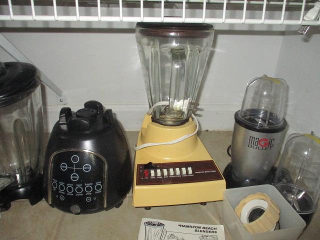 Hamilton Beach Blender, Magic Bullet Blender, GE Blender and Proctor Silex Mini Chopper