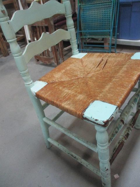 Ladder Back/Rush Seat Chair