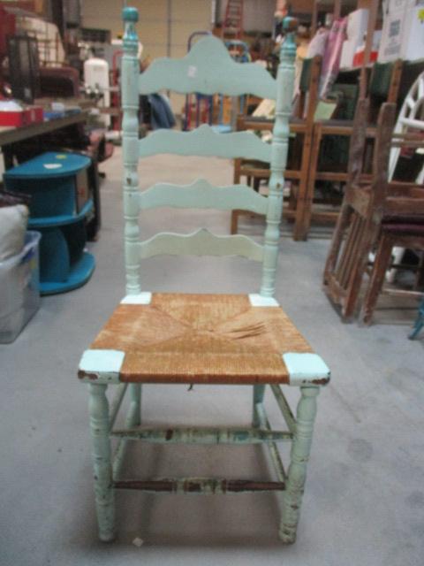 Ladder Back/Rush Seat Chair