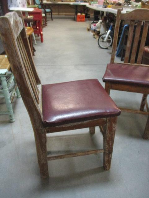 Wood Vintage Chairs (Lot of 2)