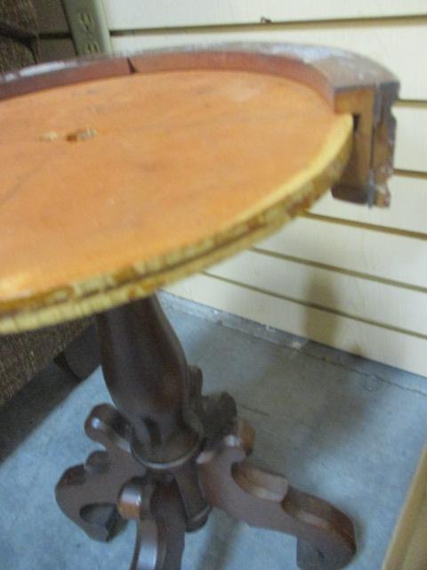 Round Occasional Table with Marble Top