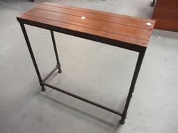 Metal Base Table with wood Top