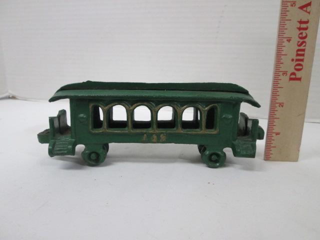 Painted Green Cast Metal #403 Passenger Train Car