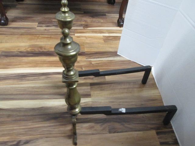 Pair of Brass Andirons