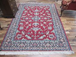 Renaissance The Collection Burgundy/Navy Area Rug