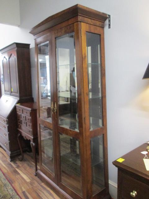 Neo Classical Illuminated Curio Display Cabinet