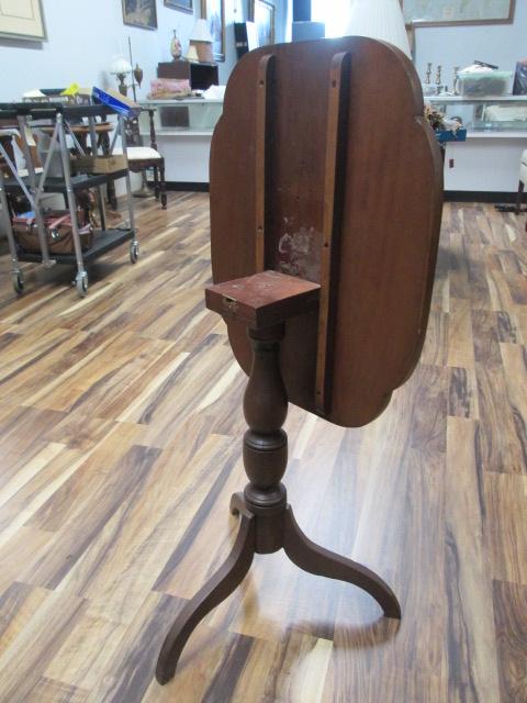 Cherry Turtle Form Tilt Top Table