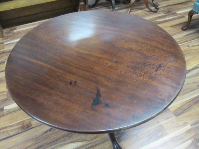 Antique 1750's Mahogany Tilt Top Table