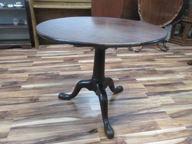 Antique 1750's Mahogany Tilt Top Table