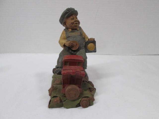 1986 Tom Clark Signed "Chief", 1993 "Bertha" and 1986 "Cab" Gnomes