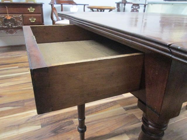 Antique Mahogany Drop Leaf Table with Drawer