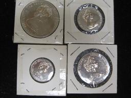 Lot of (4) 1978 Virgin Island Coins- 92.5% Silver