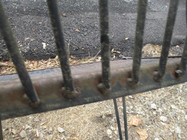 Pair of Black Barrel Back Metal Mesh Chairs