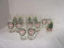 "Merry Christmas" Wreath and "Christmas Tree" Iced Tea Glasses